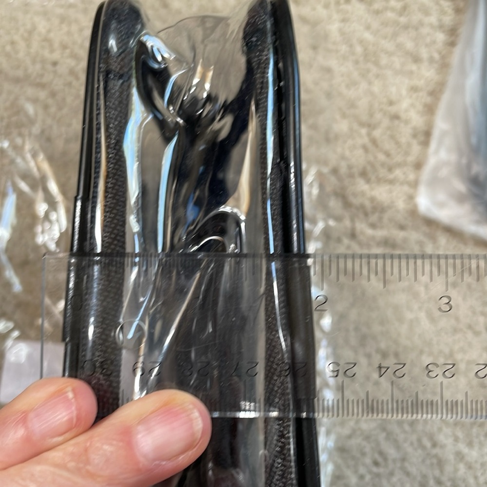 BNIP Clear crossbody bag with Black piping - Picture 5 of 5